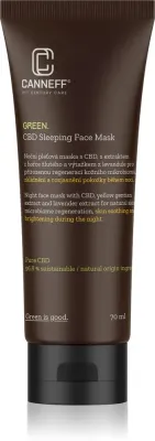 Canneff Green CBD Sleeping Face Mask - Успокаивающая ночная маска для лица