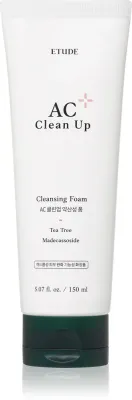 ETUDE AC Clean Up Cleansing Foam - Очищающая пенка для проблемной кожи, 150 мл