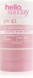 hello sunday the shimmer one mineral glow stick - Минеральный защитный стик для чувствительных участков SPF 45, 20 г — фото 1