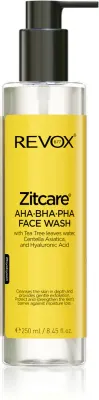 Revox B77 Zitcare AHA BHA PHA Face Wash - Нежный очищающий гель с эффектом пилинга, 250 мл