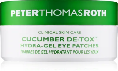 Peter Thomas Roth Cucumber De-Tox Hydra-Gel Eye Patches - Увлажняющая гелевая маска для глаз, 60 шт, 60 шт