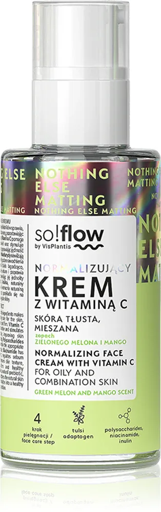 so!flow Normalizing Face Cream With Vitamin C - Нормализующий крем для жирной кожи с витамином C, 50 мл