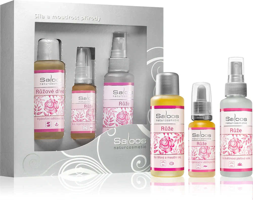 Saloos 3 Steps To Beauty Rose - Подарочный набор (восстанавливающий кожу)