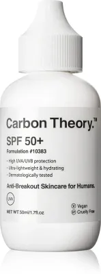 Carbon Theory SPF 50+ - Увлажняющий защитный крем SPF 50+, 50 мл