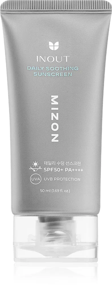 Mizon Inout Daily Soothing Sunscreen - Ультралегкий защитный флюид с успокаивающим действием SPF 50+, 50 мл