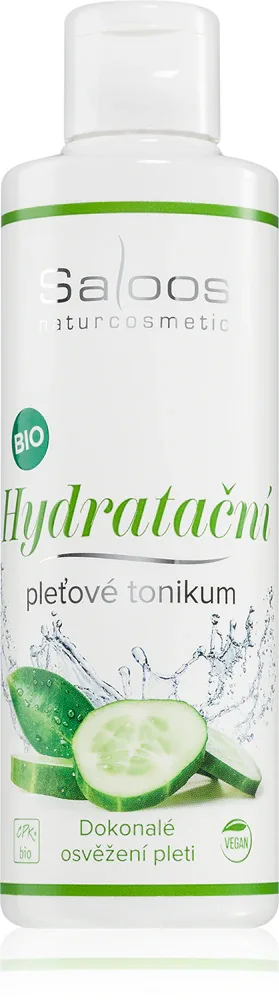 Saloos Hydration - Увлажняющий тоник для лица с огурцом и алоэ, 200 мл