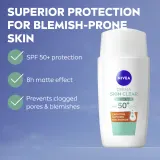 NIVEA Derma Skin Clear - Легкий защитный флюид SPF 50+, 40 мл — фото 2