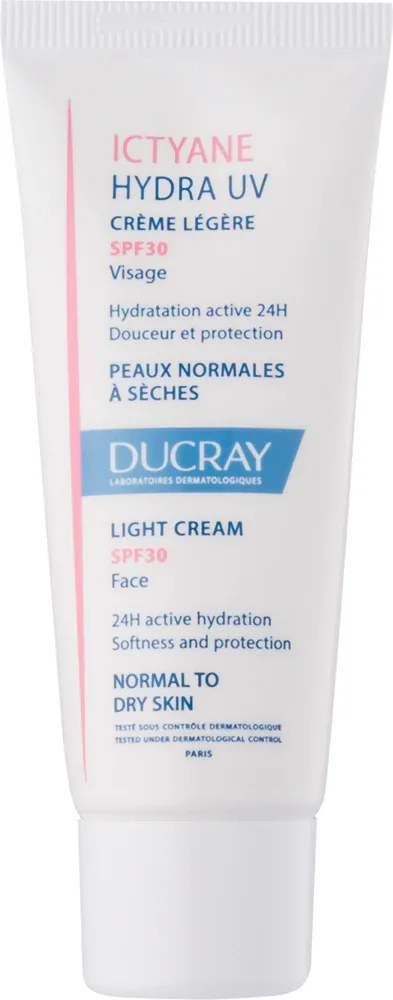 Ducray Ictyane - Легкий крем для нормальной и сухой кожи с SPF 30, 40 мл