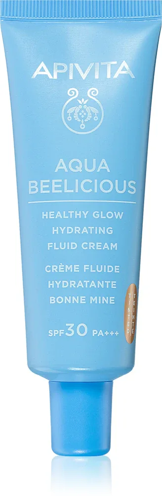 Флюид тональный Apivita Aqua Beelicious Tinted Fluid SPF30 увлажняющий, среднее покрытие, 40 мл SPF 30