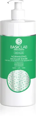 BasicLab Dermocosmetics Micellis - Мицеллярная вода для комбинированной и жирной кожи с дозатором, 500 мл