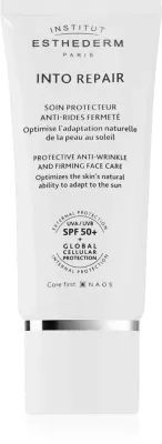 Institut Esthederm Into Repair Protective And Anti-Wrinkle Creme SPF 50+ - Защитный крем для кожи с аллергией на солнце SPF 50+, 50 мл