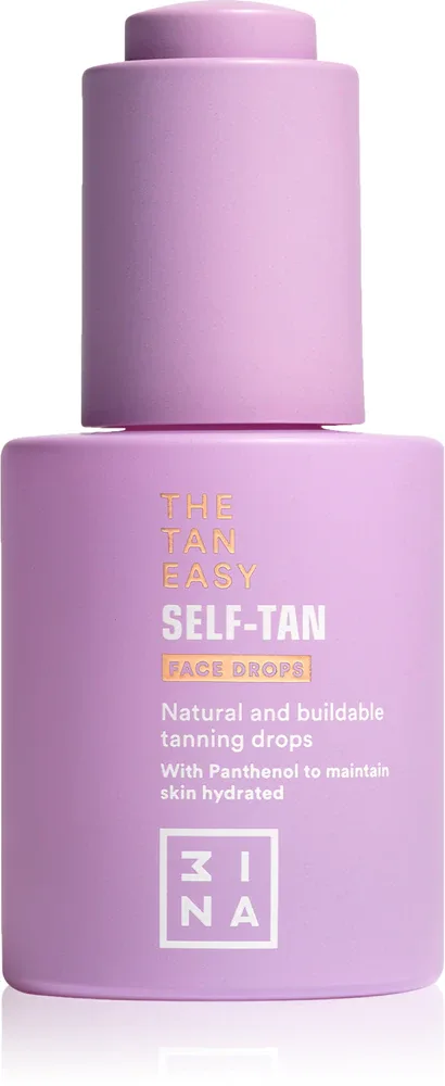 3INA The Tan Easy Self-Tan Face Drops - Капли для лица самозагара, 30 мл