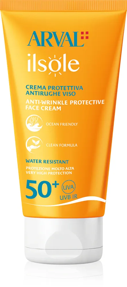 Arval IlSole Anti-wrinkle protective face cream SPF50+ - Защитный крем от морщин SPF 50+, 50 мл
