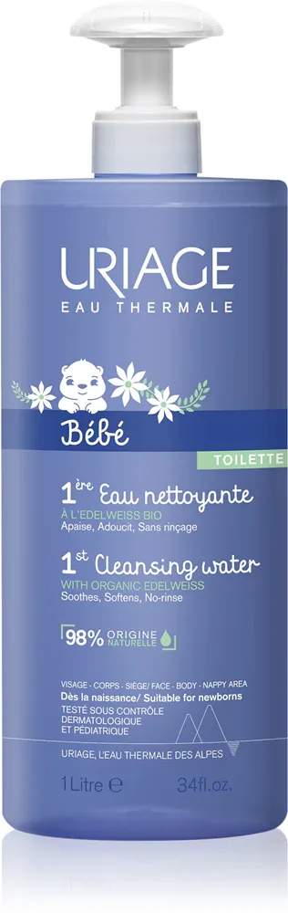 Uriage Bebe 1st Cleansing Water - очищающая вода для тела и лица
