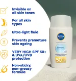 NIVEA SUN Invisible Daily Fluid - Легкий защитный флюид SPF 50+, 40 мл — фото 4