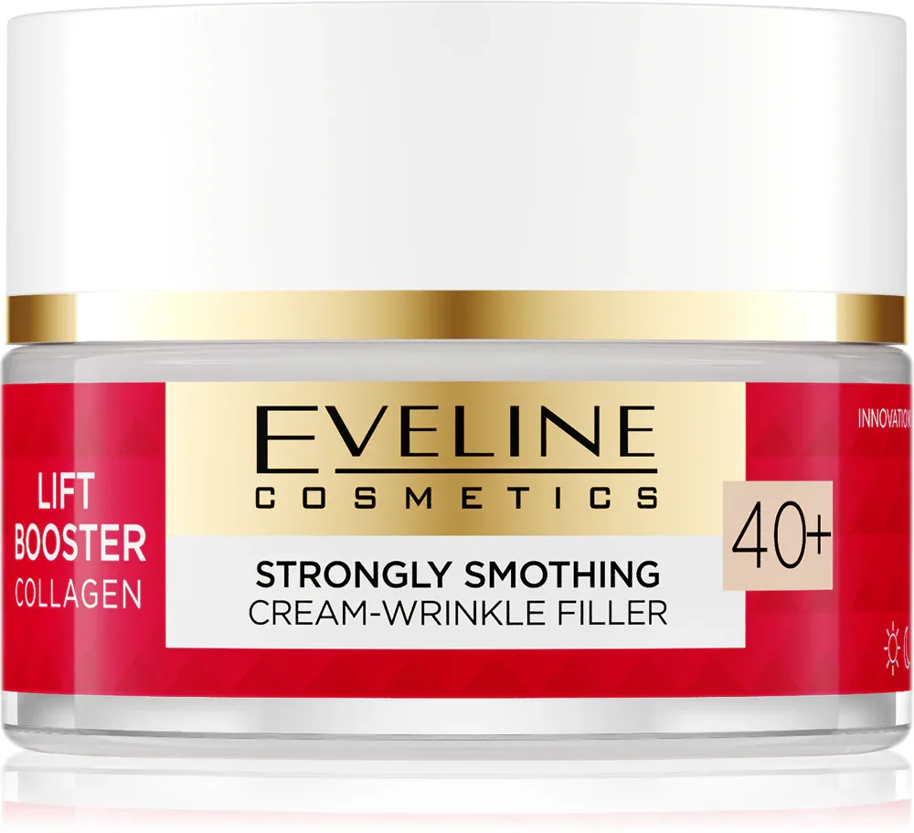 Крем для лица Eveline Cosmetics Lift Booster Collagen с коллагеном и пептидами, для зрелой кожи, 50 мл 40+