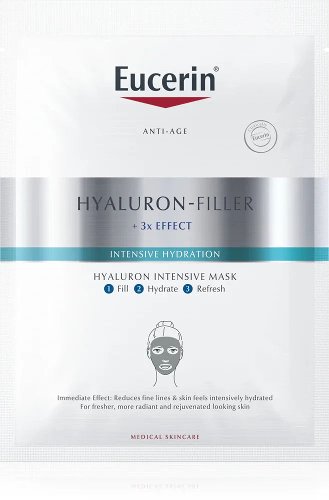 Eucerin Hyaluron-Filler + 3x Effect - Маска гиалуроновая с интенсивным действием, 1 шт