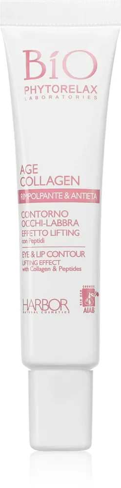 Phytorelax Laboratories Age Collagen - Крем укрепляющий для контуров глаз и губ, 15 мл