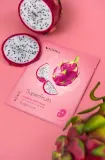 KORIKA SuperFruits Dragon Fruit - Set of 5 Calming Face Sheet Masks - Набор масок для лица по сниженной цене с успокаивающим действием Драконий фрукт Dragon fruit, 5 шт — фото 3