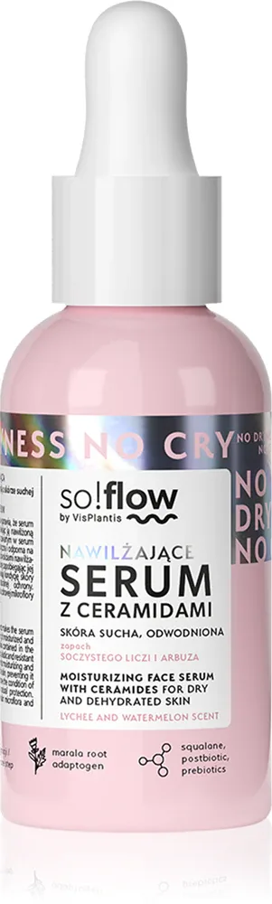 so!flow Moisturizing Face Serum With Ceramides - Увлажняющая сыворотка для лица с керамидами, 30 мл