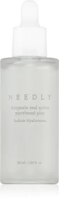 NEEDLY Real Active Panthenol Ampoule - Сыворотка для лица, восстанавливающая и осветляющая, подходит для всех типов кожи, включая чувствительную, 50 мл