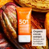 Clarins Sun Care Youth-Protecting Sunscreen - Солнцезащитный крем для лица SPF 50+, 50 мл — фото 3