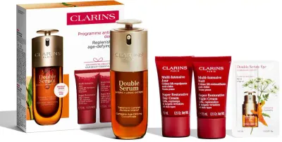 Clarins Double Serum & Super Restorative Set - Подарочный набор для зрелой кожи