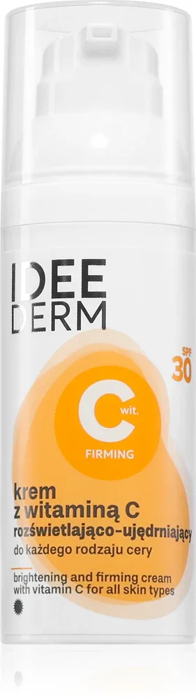 Ideepharm Idee Derm Vitamin C - Крем для лица, осветляющий и укрепляющий SPF 30, 50 мл