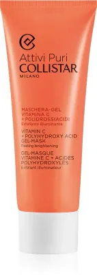 Collistar Attivi Puri Vitamin C + Polyhydroxy Acid Gel-Mask - Гель для лица с витамином C, 75 мл