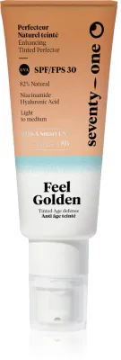 SeventyOne Feel Golden SPF30 - Тонизирующий солнцезащитный флюид для лица SPF 30, 40 мл