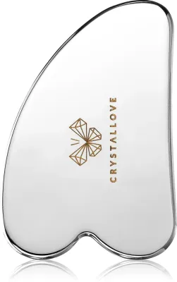 Пластина гуаша Crystallove Cryo Ice Gua Sha из нержавеющей стали, охлаждающая