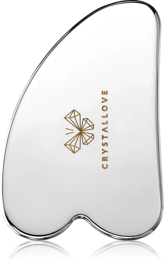 Пластина гуаша Crystallove Cryo Ice Gua Sha из нержавеющей стали, охлаждающая
