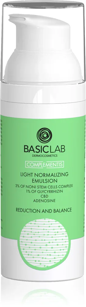 BasicLab Dermocosmetics Complementis - Легкий увлажняющий эмульсия для жирной и проблемной кожи, 50 мл