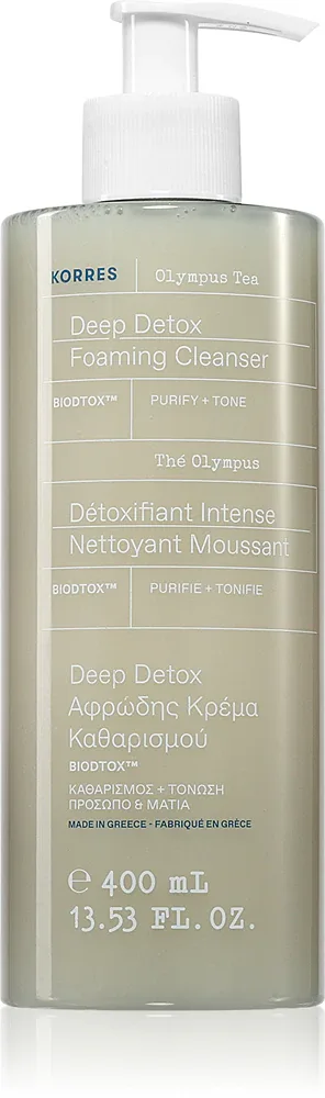 Korres Olympus Tea - Пенящийся крем для очищения кожи, 400 мл