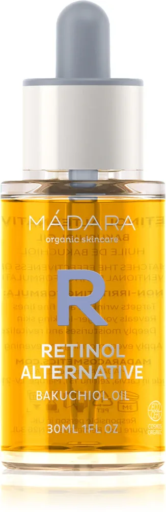 MÁDARA Retinol Alternative Bakuchiol Oil - Омолаживающее масло для лица с увлажняющим действием, 30 мл