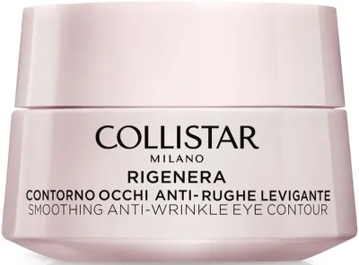 Collistar Rigenera Smoothing Anti-Wrinkle Eye Contour - Противоморщинный крем для глаз на день и на ночь, 15 мл