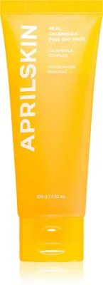 APRILSKIN Real Calendula Peel Off Pack - Маска для лица, глубоко очищающая для осветления и увлажнения, 100 г