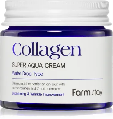 Farmstay Collagen Super Aqua - Увлажняющий крем для лица, 80 мл