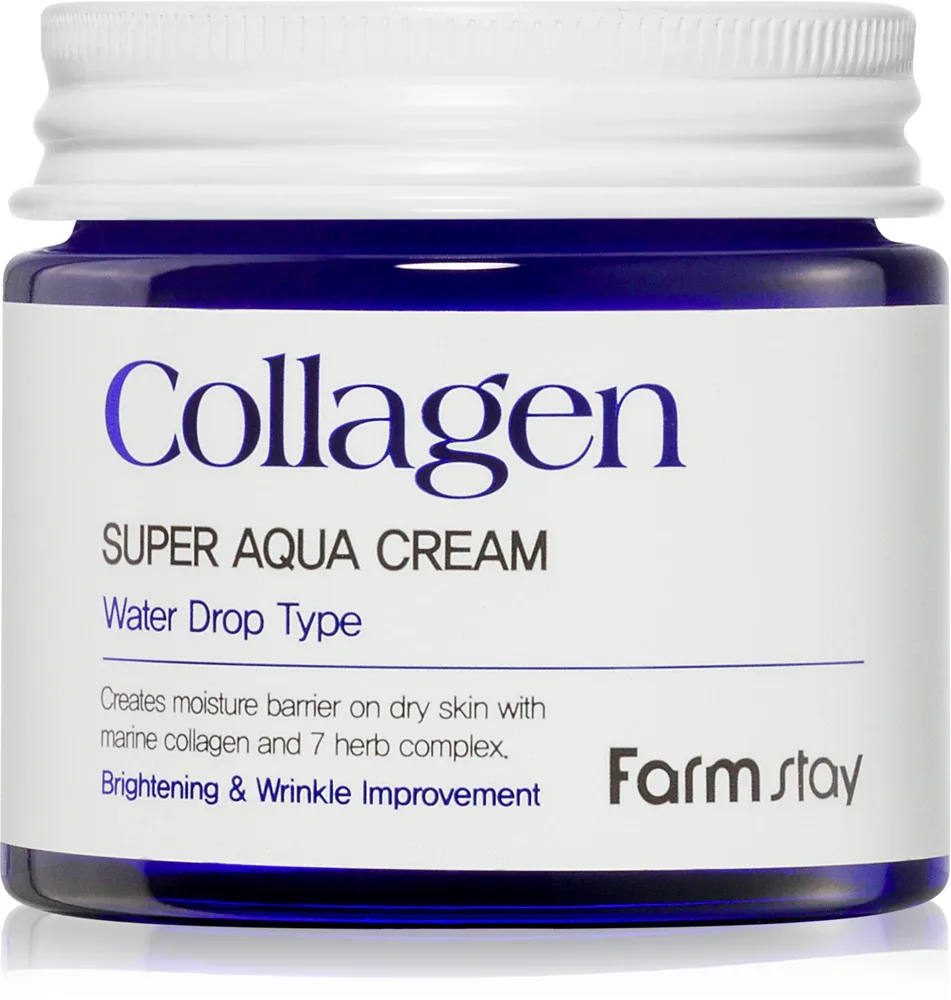 Farmstay Collagen Super Aqua - Увлажняющий крем для лица, 80 мл