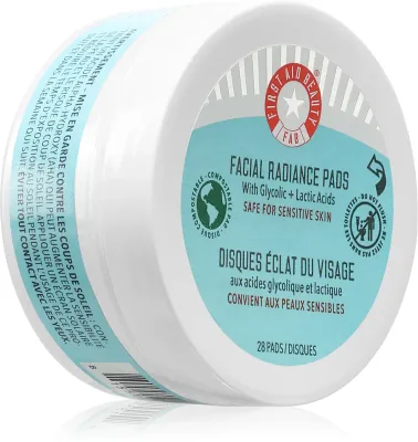 Пэды для лица First Aid Beauty Facial Radiance Pads отшелушивающие, с гликолевой и молочной кислотой, 60 шт, 28 шт