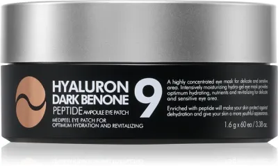 Medi - Peel Hyaluron Dark Benone Peptide 9 Ampoule - Маска для глаз с гидрогелевыми вкладками против темных кругов под глазами, 60 шт