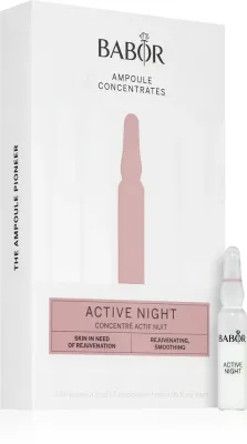 Сыворотка для лица ночная BABOR Ampoule Active Night, в ампулах, увлажняющая, 7 × 2 мл