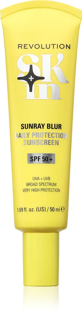 Revolution Skincare Sunray Blur Daily Protection - Крем для загара лица с ниацинамидом SPF 50+, 50 мл