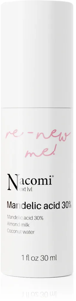 Сыворотка-пилинг для лица Nacomi Next Level Re-New Me с миндальной кислотой, для сияния кожи, 30 мл Mandelic Acid 30%