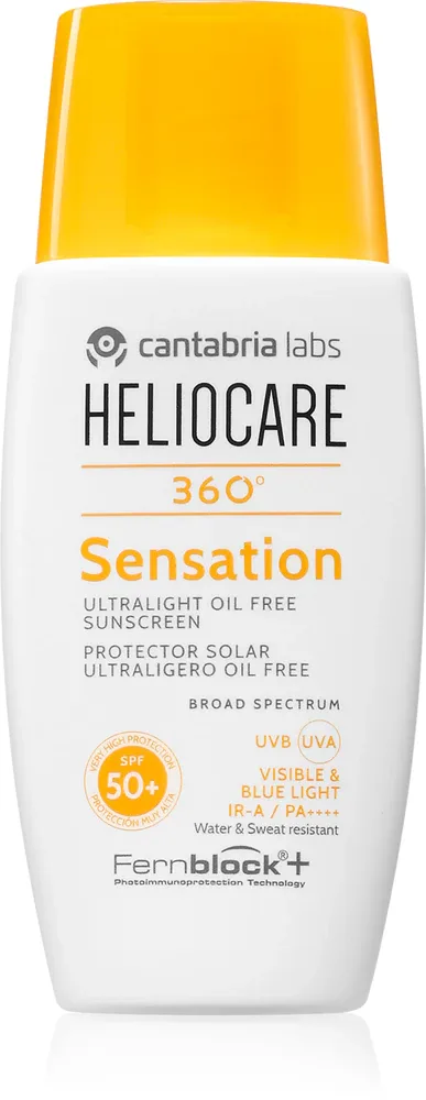 Солнцезащитный крем для лица Heliocare 360 Sensation SPF 50+, с матовым финишем, 50 мл