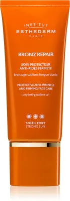 Institut Esthederm Bronz Repair Protective Anti-Wrinkle and Firming Face Care - Укрепляющий антивозрастной крем для лица с высокой защитой от УФ-лучей, 50 мл