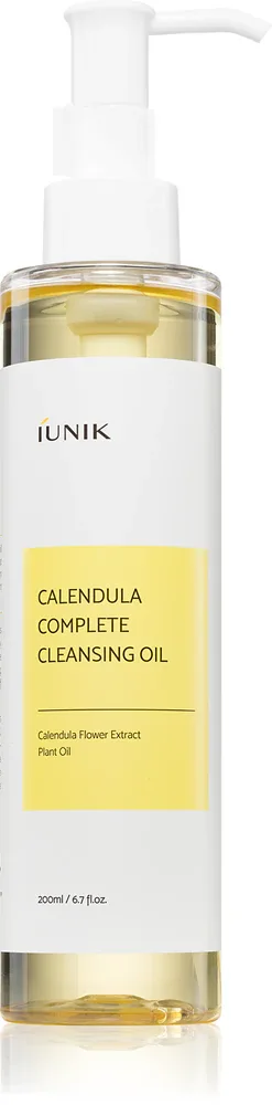Масло гидрофильное для снятия макияжа iUnik Calendula с экстрактом ноготков, для чувствительной кожи, 200 мл