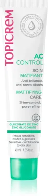 Topicrem AC Mattifying Care - Легкий матирующий крем для лица, 40 мл