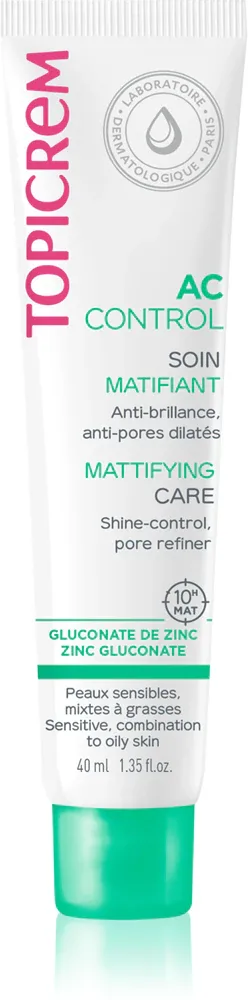 Topicrem AC Mattifying Care - Легкий матирующий крем для лица, 40 мл