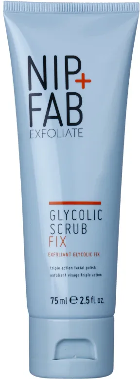 Скраб для лица NIP+FAB Glycolic Fix Scrub с гликолевой кислотой, отшелушивающий, 75 мл
